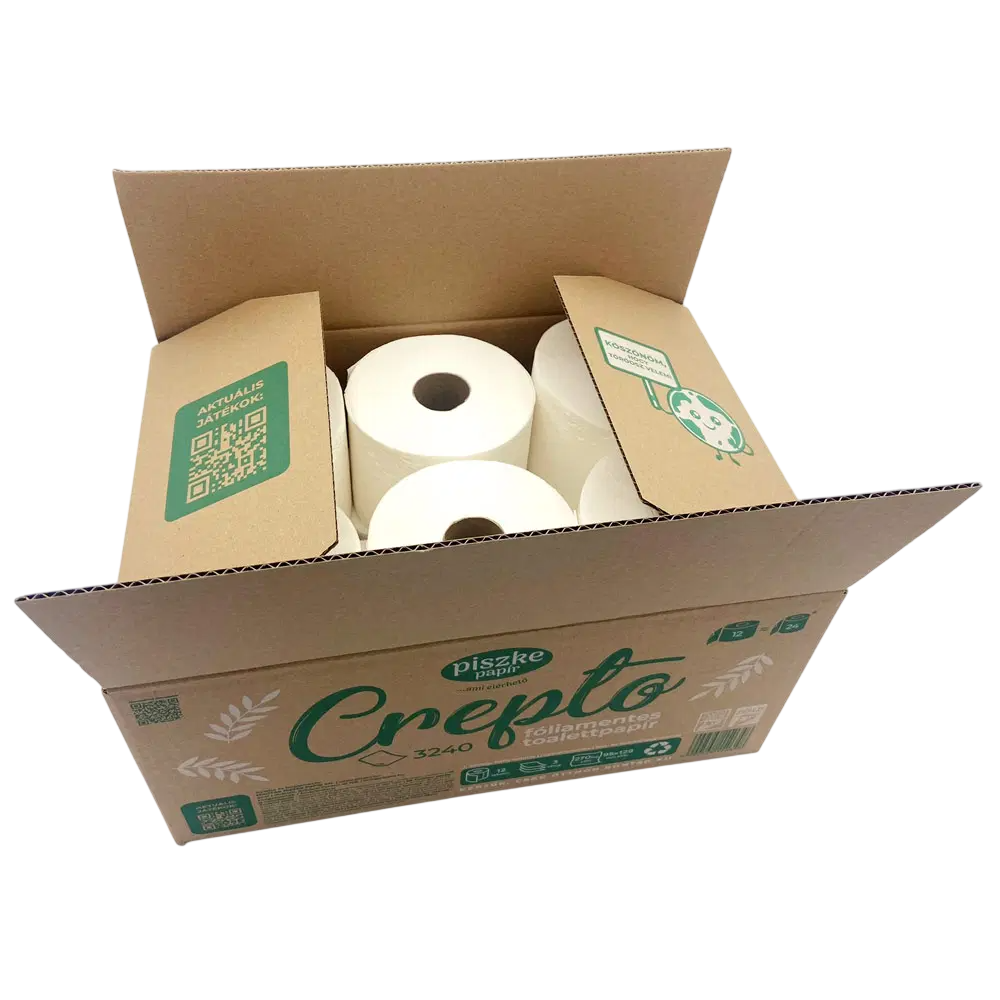 Papier toaletowy Crepto 3240 (12 rolek, 3-warstwowy)