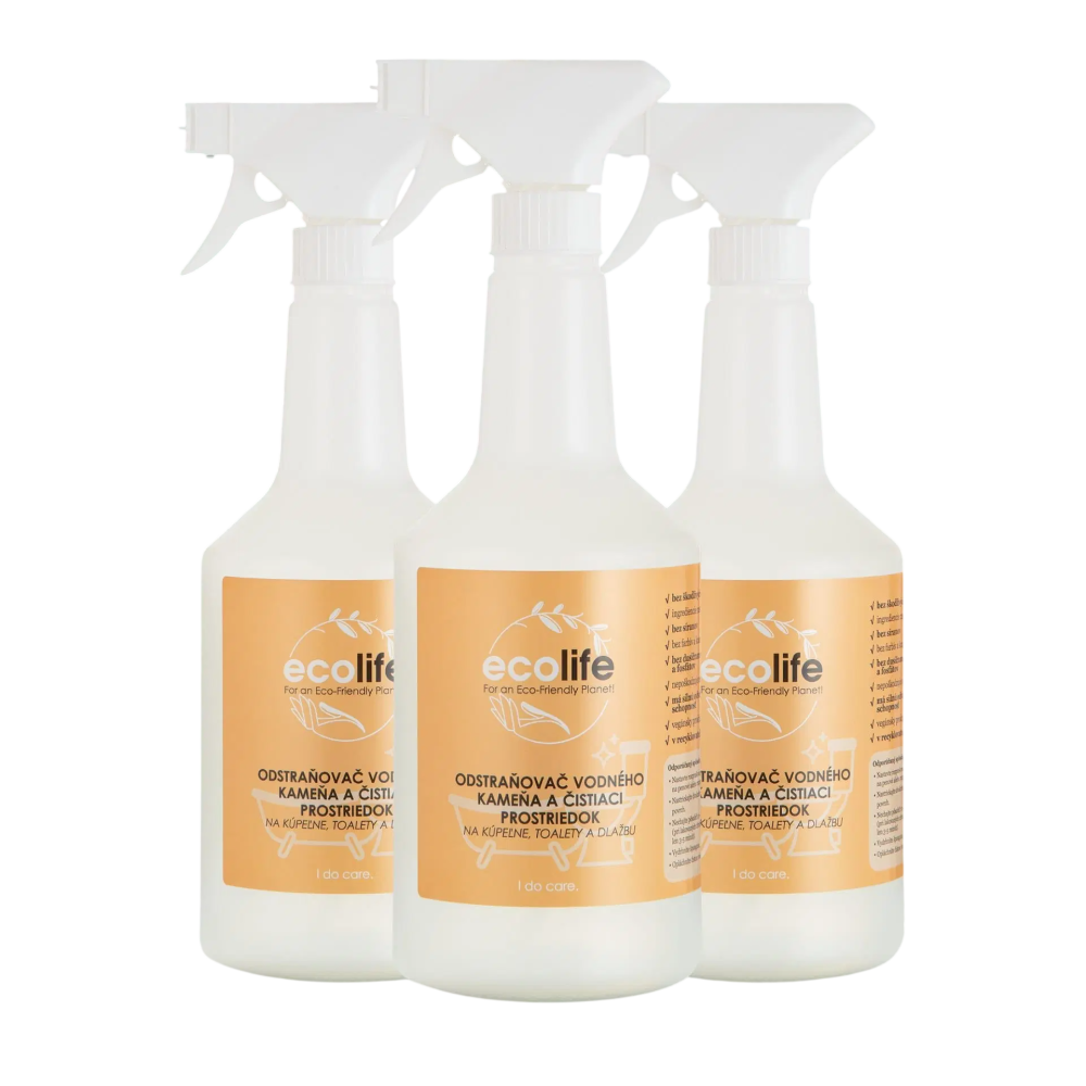EcoLife TRIO SMART wybór – odkamieniacz i środek czyszczący (3×0,75 l)