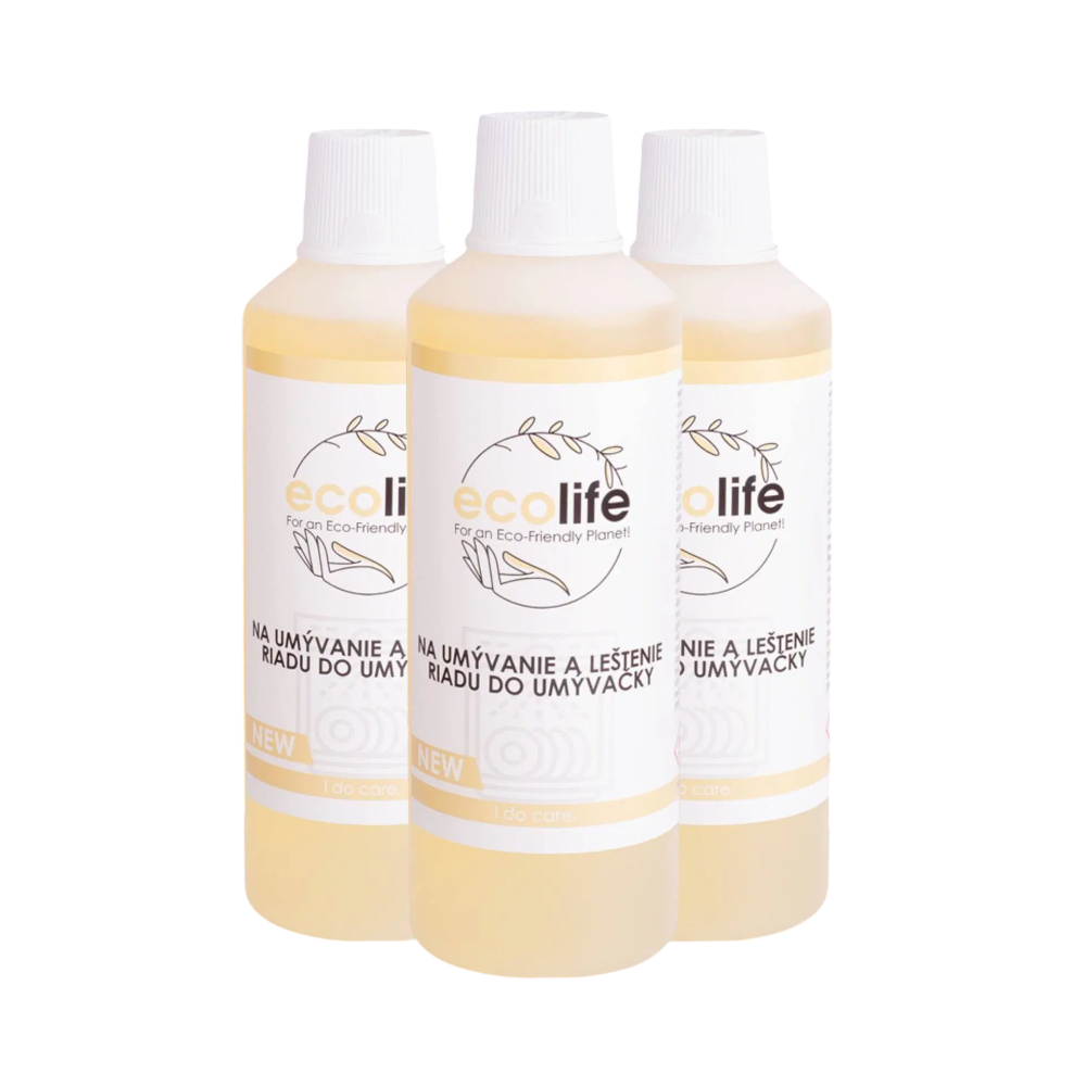EcoLife TRIO SMART wybór – żel do zmywarki z nabłyszczaczem 2 w 1 (3×1 l)
