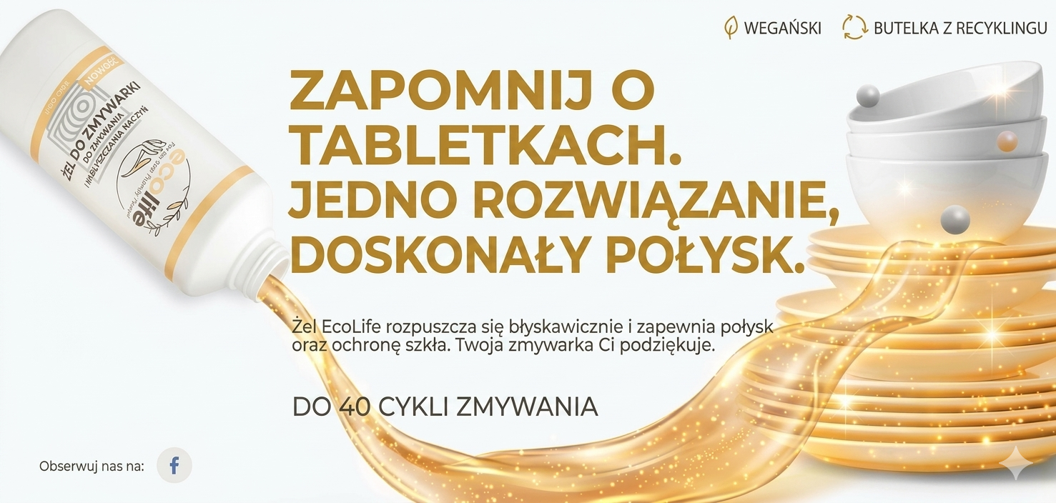Żel do zmywarek z nabłyszczaczem (2 w 1, 1 l)