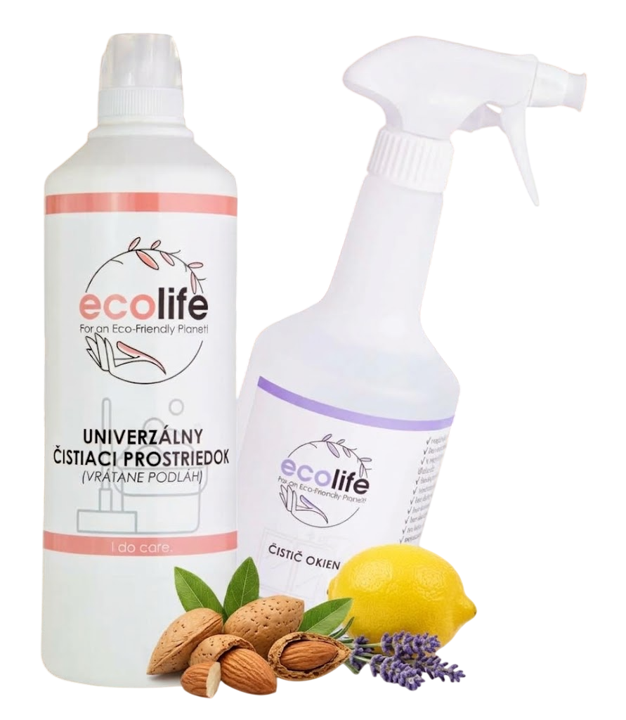 EcoLife uniwersalny środek i płyn do szyb – zestaw 1+1
