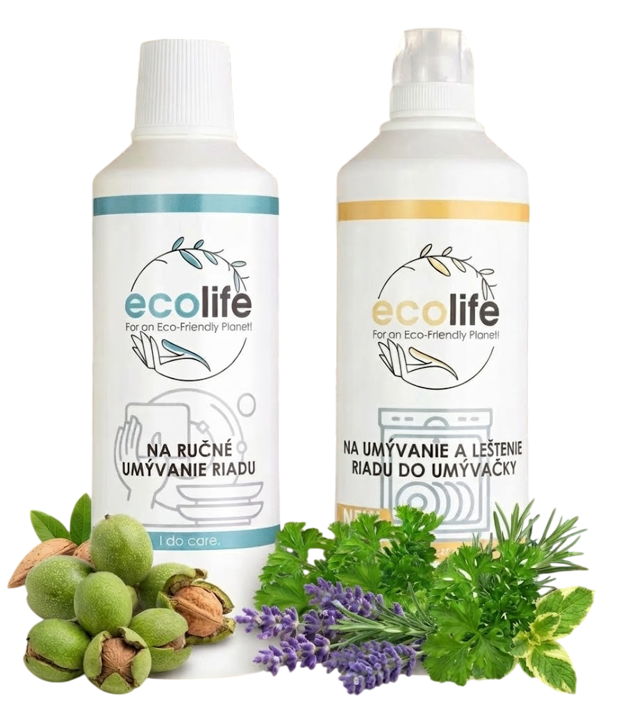 EcoLife płyn do naczyń i żel do zmywarki 2 w 1 – zestaw 1+1