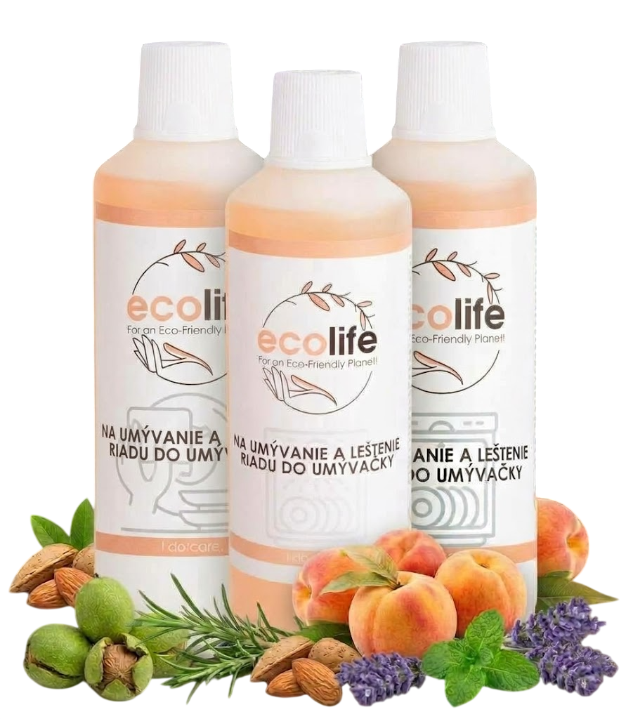 EcoLife TRIO SMART wybór – żel do zmywarki z nabłyszczaczem 2 w 1 (3×1 l)